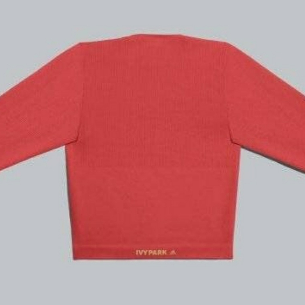 adidas x IVY PARK NWT  Circular Knit Crop Top Coral - Picture 3 of 6